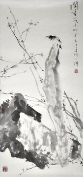  chinese oil painting - eagle on rock traditional Chinese
